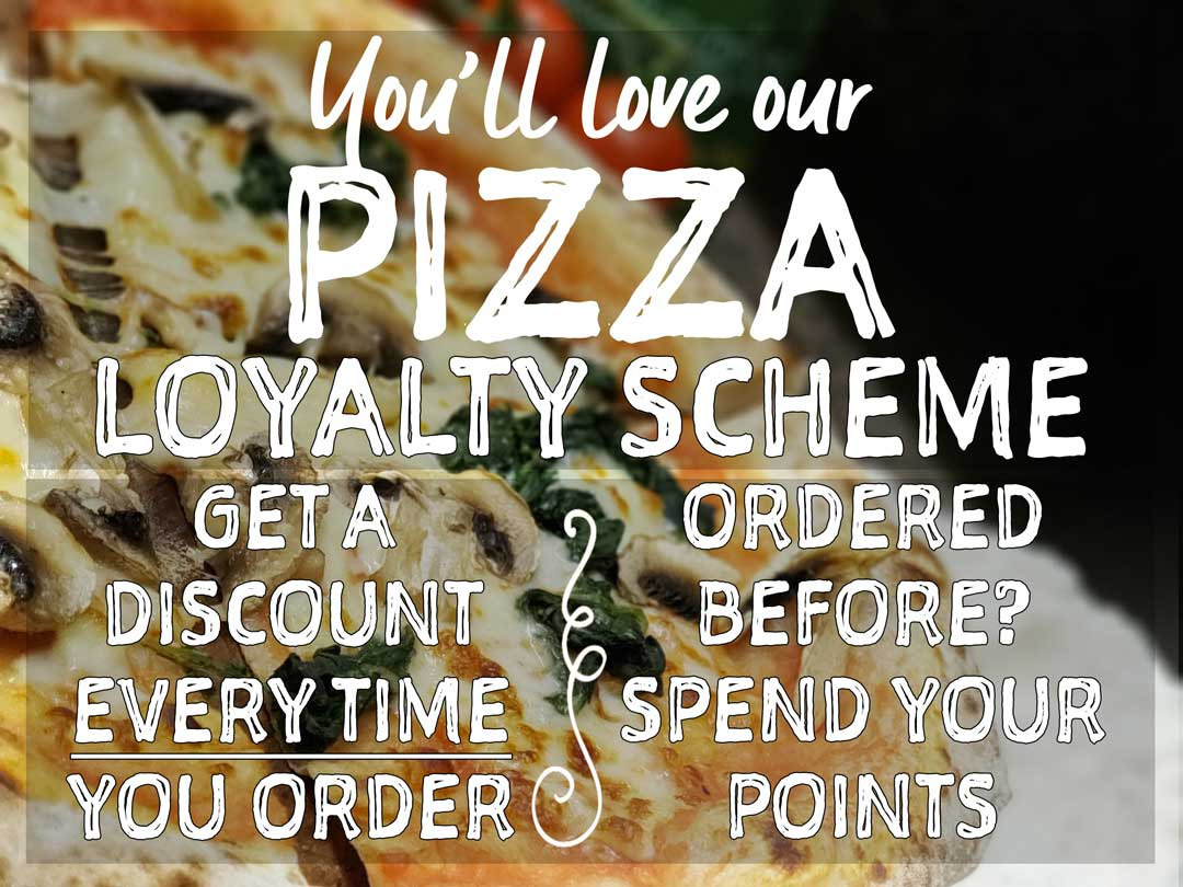 Get a discount every time you order with our loyalty scheme Get a discount every time you order with our loyalty scheme