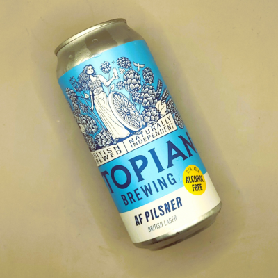 Utopian AF Pilsner - 440ml 0.5% abv
