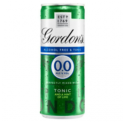 Gordon's Alcohol Free Spirit & Tonic with Lime Can